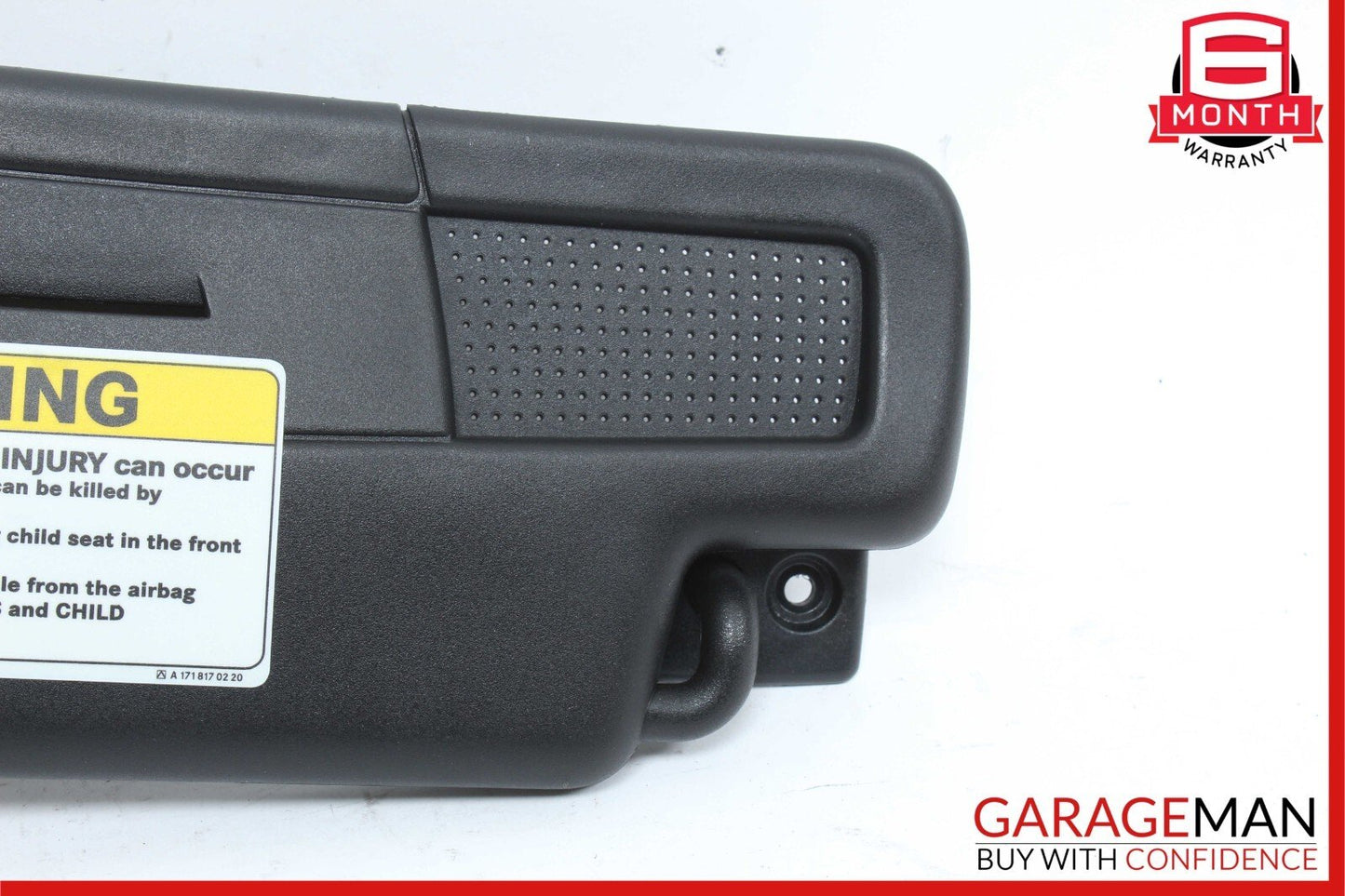 05-11 Mercedes R171 SLK350 Front Right Sun Visor Sunvisor Shade Cover Black