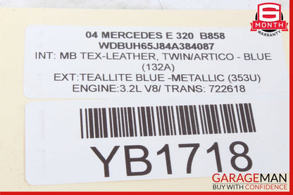 03-06 Mercedes W211 E55 Rear Left Driver Side Door Control Module 2118201526 OEM