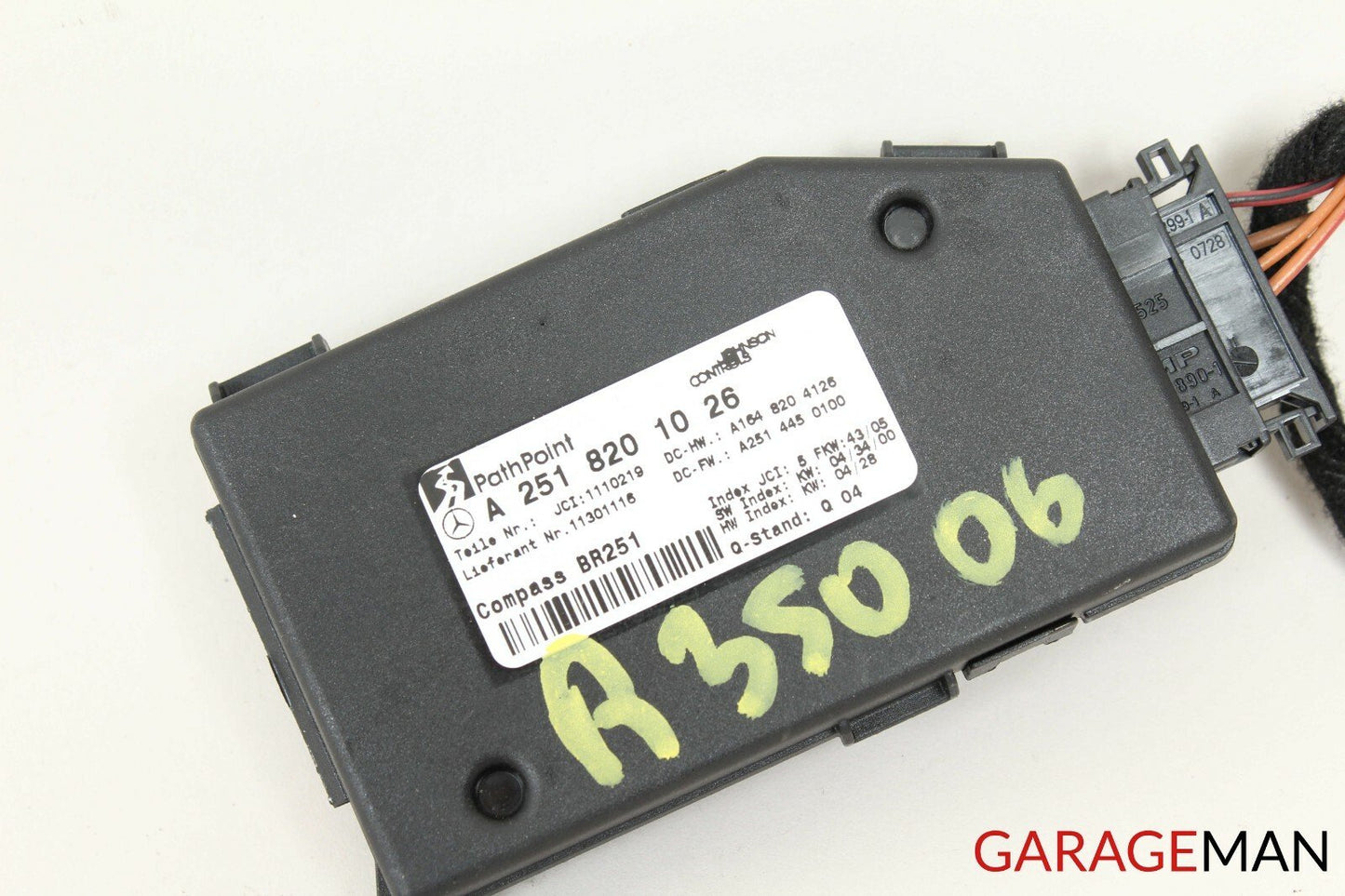 06-09 MERCEDES W251 R350 COMPASS COMPUTER CONTROL MODULE Q04 OEM