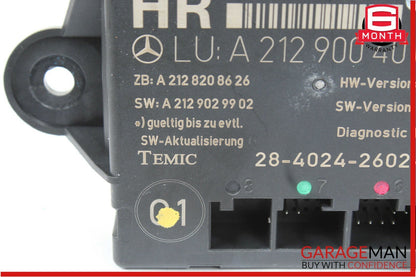 08-14 Mercedes W204 C250 C300 C350 Rear Right Side Door Controller Module Unit