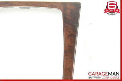 10-13 Mercedes W207 E350 E550 Center Console Shift Shifter Bezel Trim Wood OEM