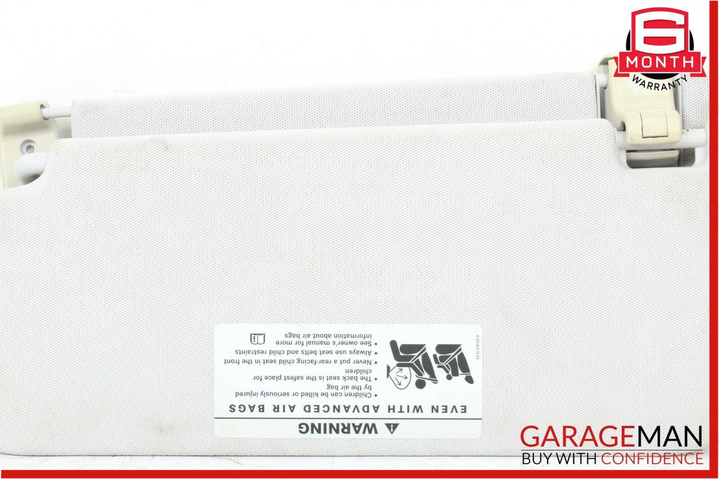 07-09 Mercedes W211 E350 E550 Front Right Sunvisor Sun Visor Shade Suede Gray