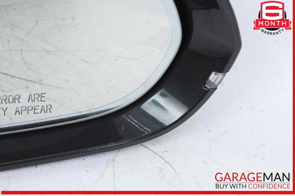 12-18 Audi A6 Front Right Passenger Side Door Rear View Mirror Black 4G1857410BB