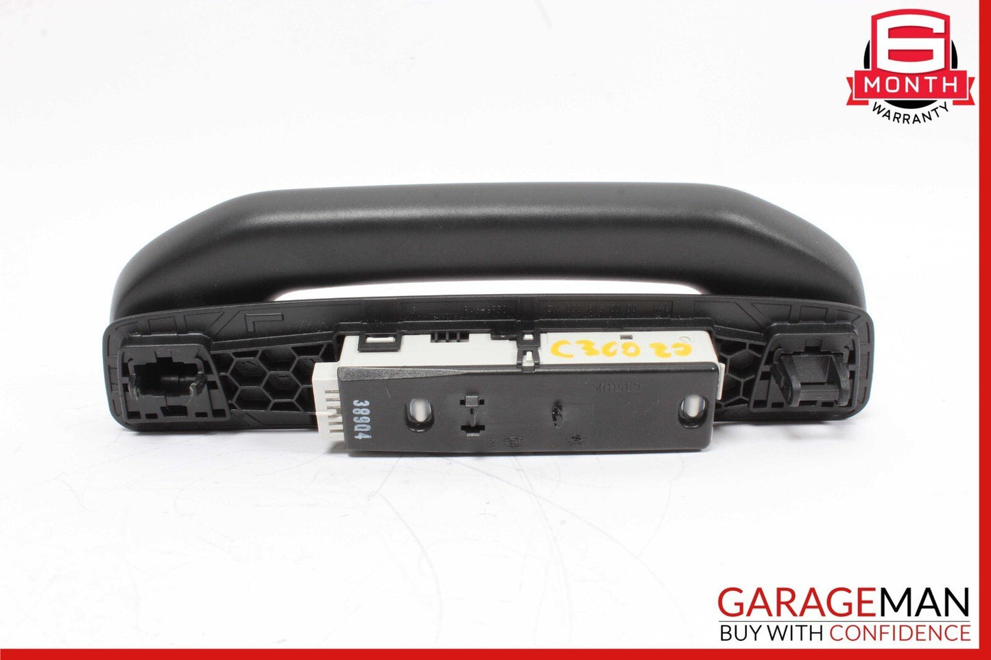 15-20 Mercedes W205 C300 Rear Left Side Roof Grab Handle w/ Lamp Black