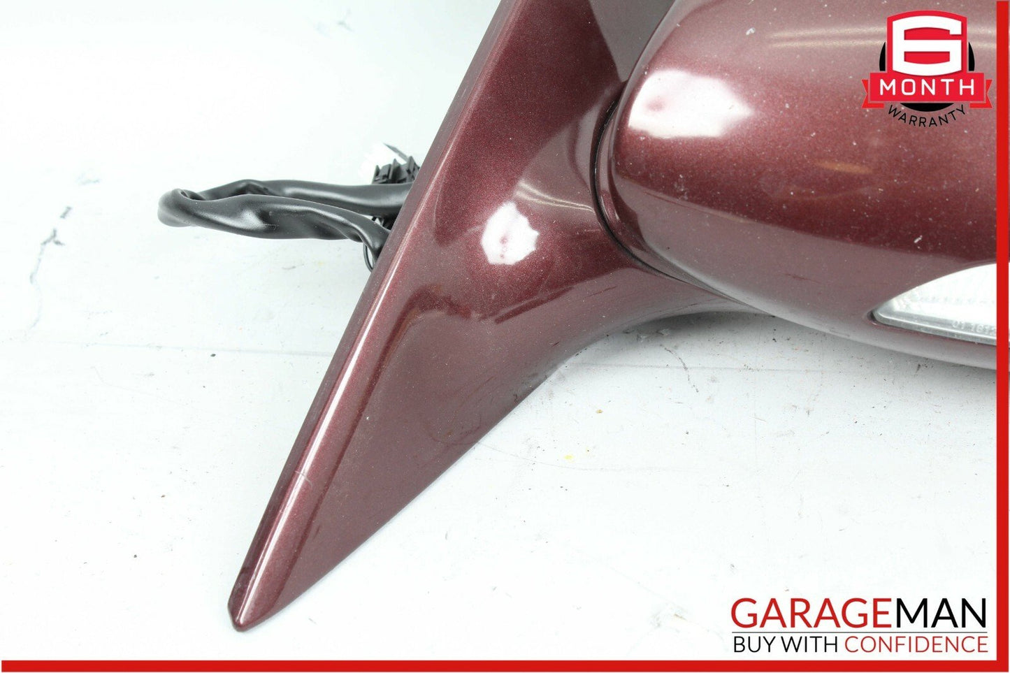 06-08 Mercedes W219 CLS500 Front Left Side Mirror Door Rear View Carneol Red OEM
