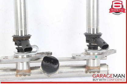 11-19 Mercedes W218 CLS550 Right Fuel Injection Rail Line w/ Injectors