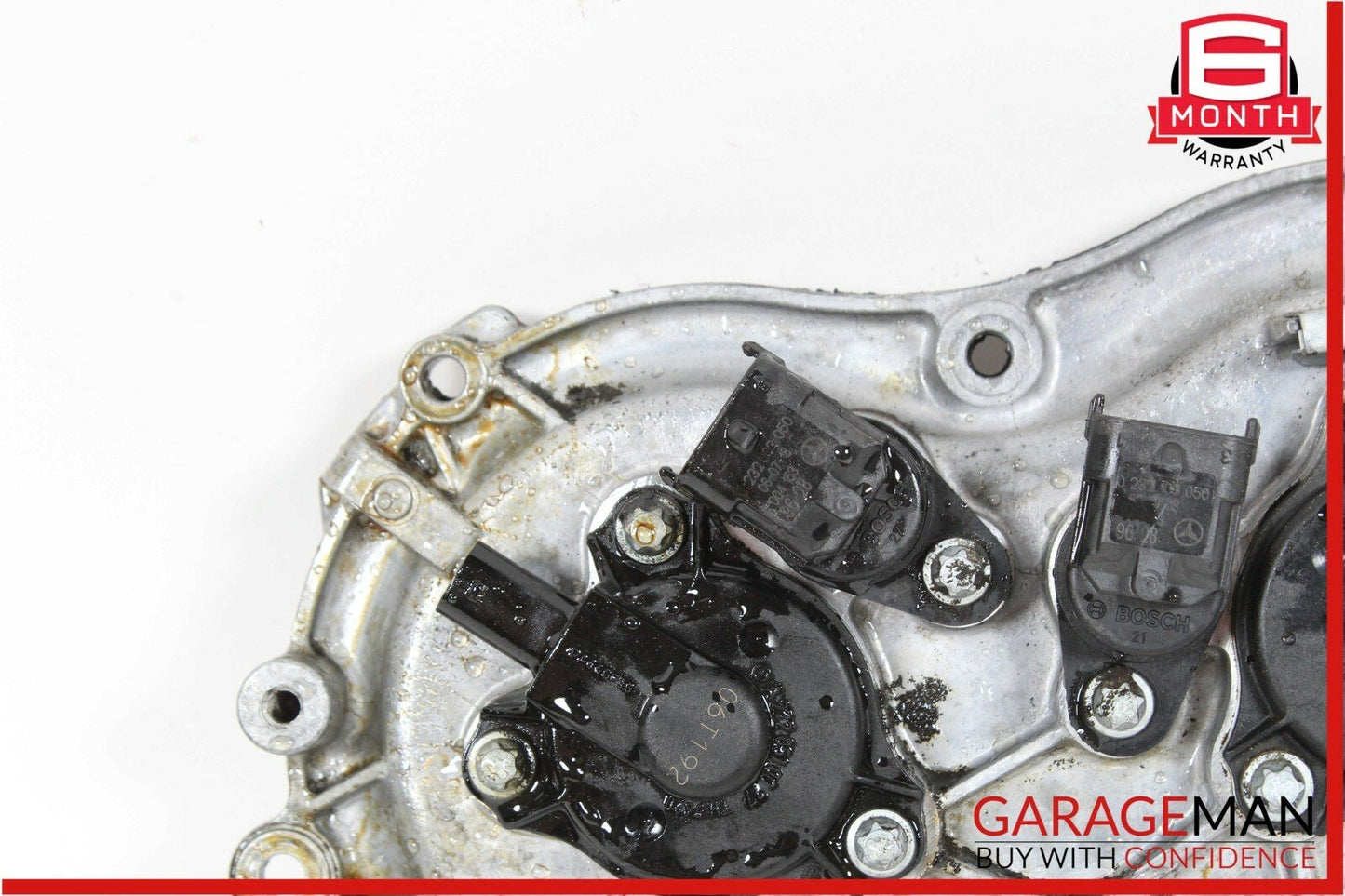 06-10 Mercedes E350 R350 S550 Front Right Side Engine Timing Chain Cover Plate