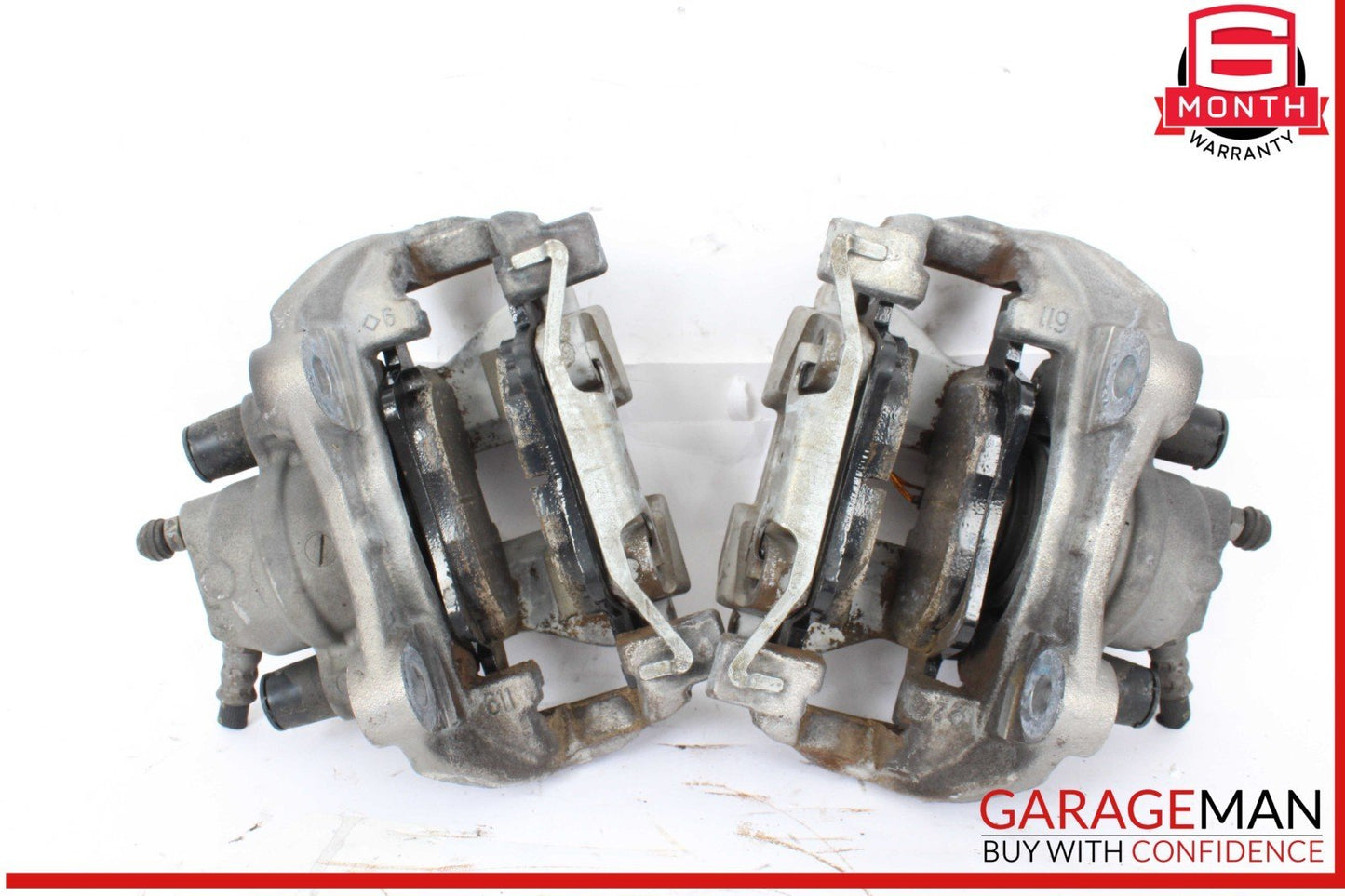 10-18 Mercedes W212 E350 Rear Left & Right Side Brake Caliper Calipers Set OEM