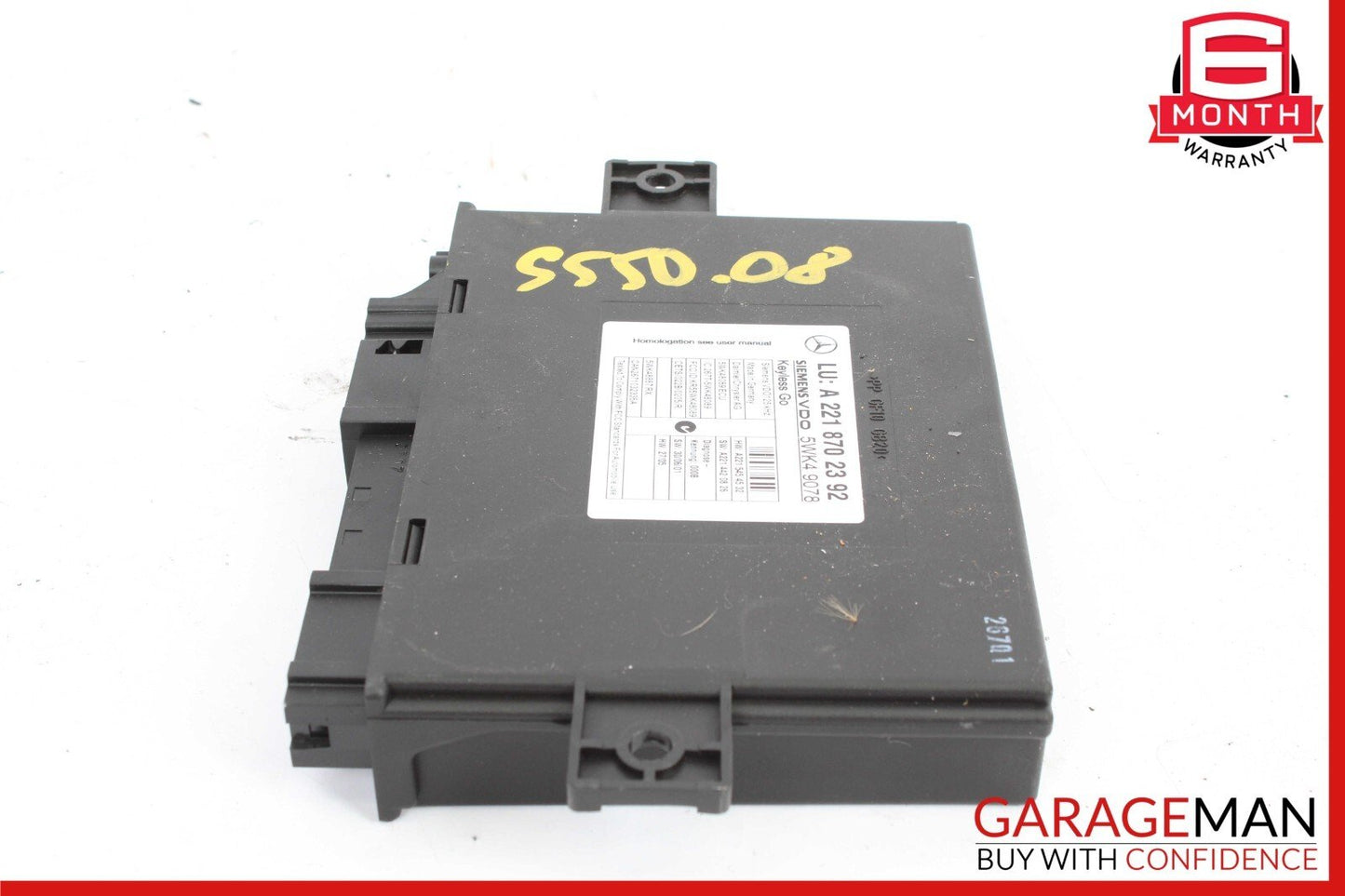 07-10 Mercedes W221 S550 CL550 Keyless Go Control Module 2218707392 OEM