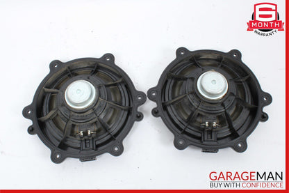 11-18 Porsche Cayenne 958 S Rear Left & Right Side Door Audio Sound Speakers Set