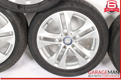 10-11 Mercedes W207 E350 E550 Complete Wheel Tire Rim Set of 4 Pc R17 OEM
