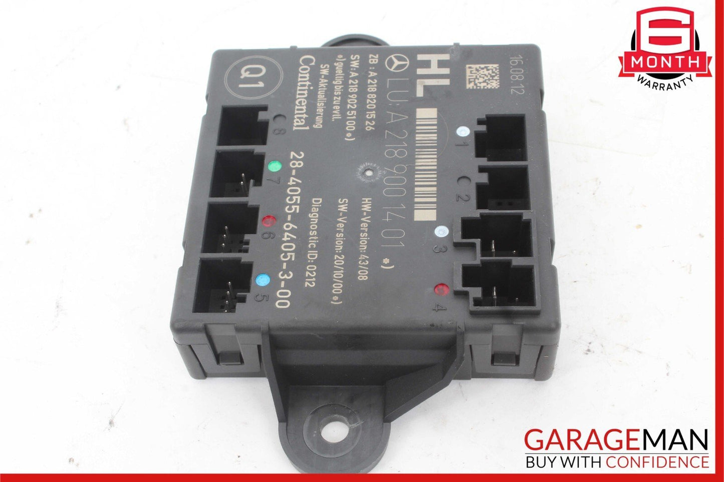 08-15 Mercedes W204 C250 Rear Left Driver Side Door Control Module OEM