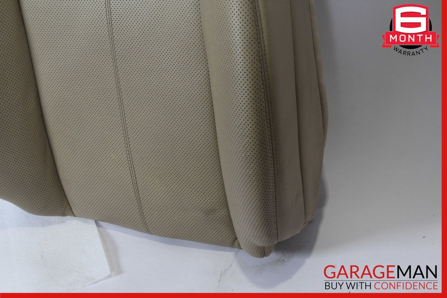 07-14 Mercedes W216 CL550 Front Right Top Upper Seat Cushion Cover Brown