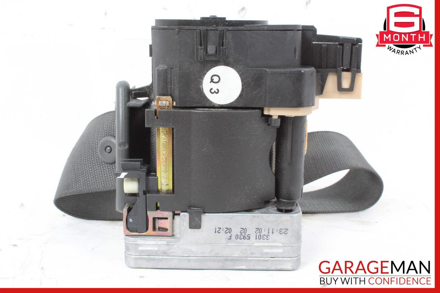 03-06 Mercedes R230 SL500 SL600 Front Left Seatbelt Seat Belt Retractor Black