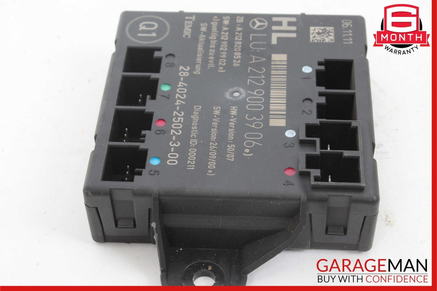 08-18 Mercedes E350 C250 C300 CLS400 Rear Left Side Door Control Module Unit
