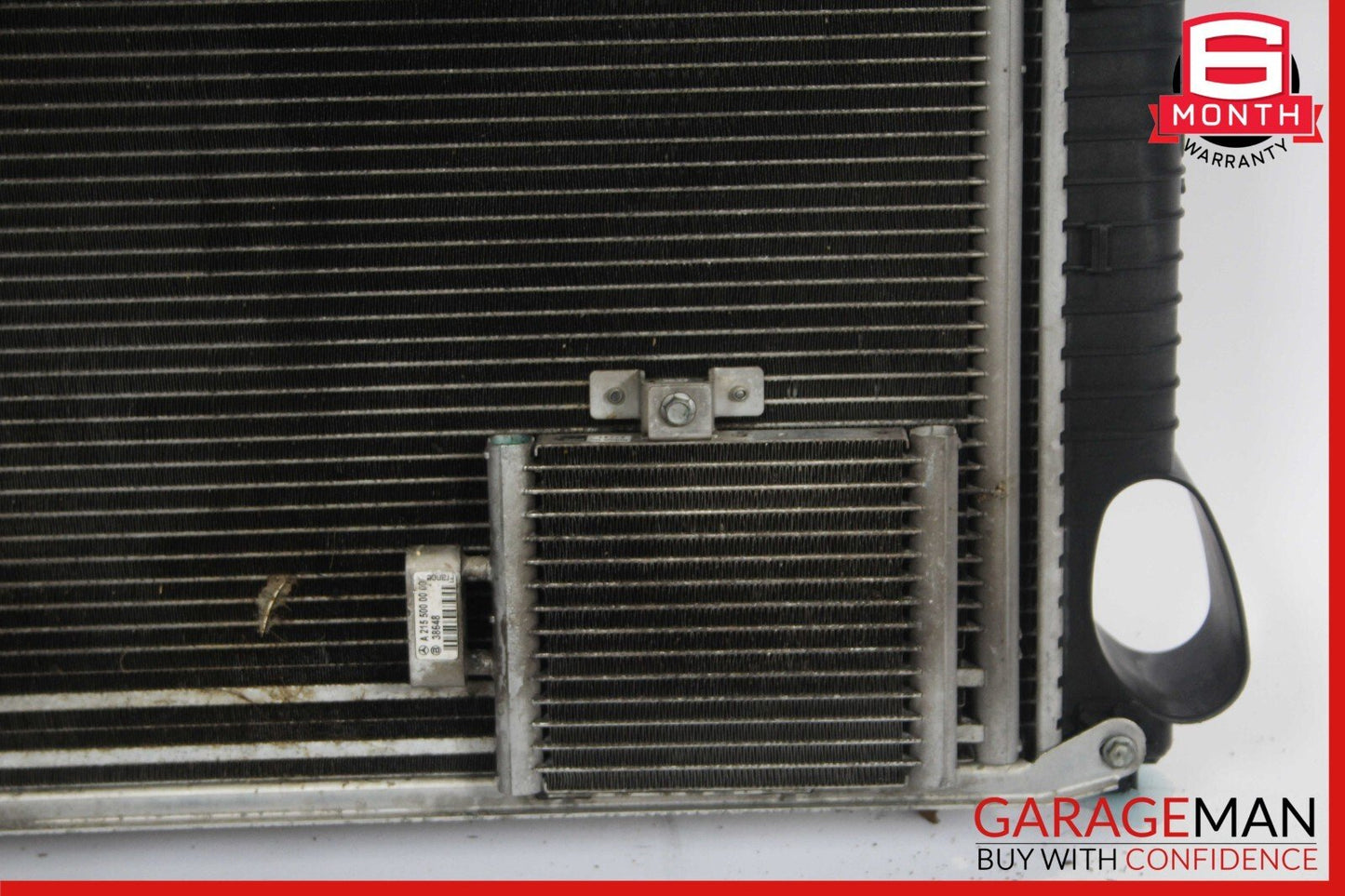 03-08 Mercedes R230 SL500 Engine Motor Radiator AC A/C Condenser Oil Cooler Assy