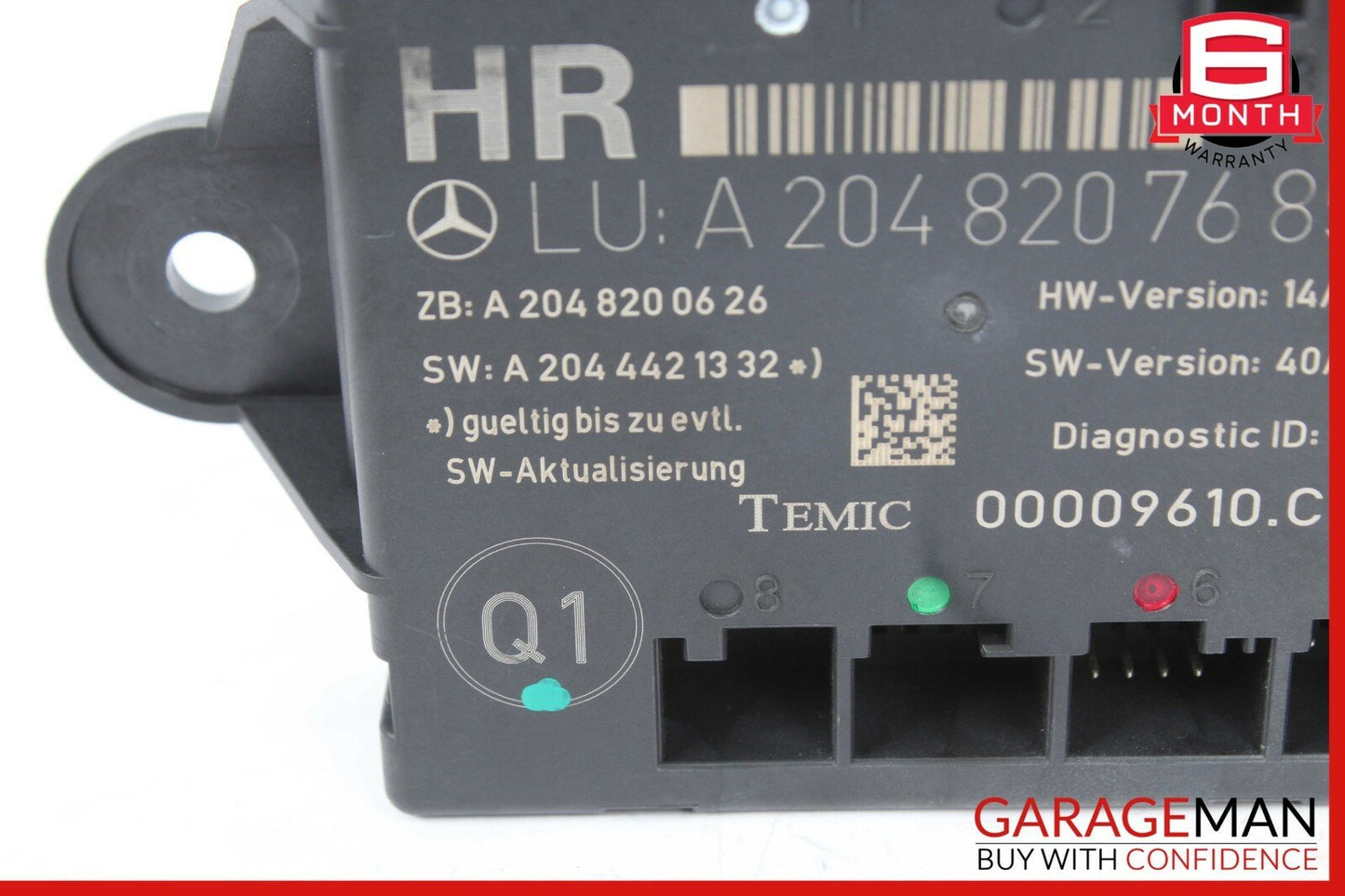 08-11 Mercedes W204 C300 C350 Rear Right Passenger Side Door Control Module OEM