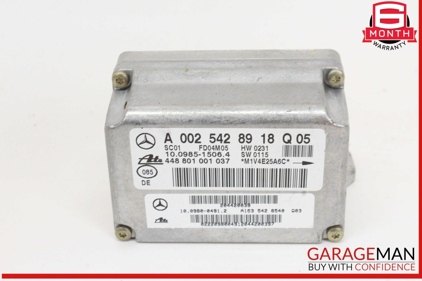02-05 Mercedes-Benz ML350 Yaw Rate Sensor Module 0025428918 Genuine