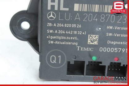 08-14 Mercedes W204 C300 C350 Rear Left Side Door Control Module 2048702326 OEM