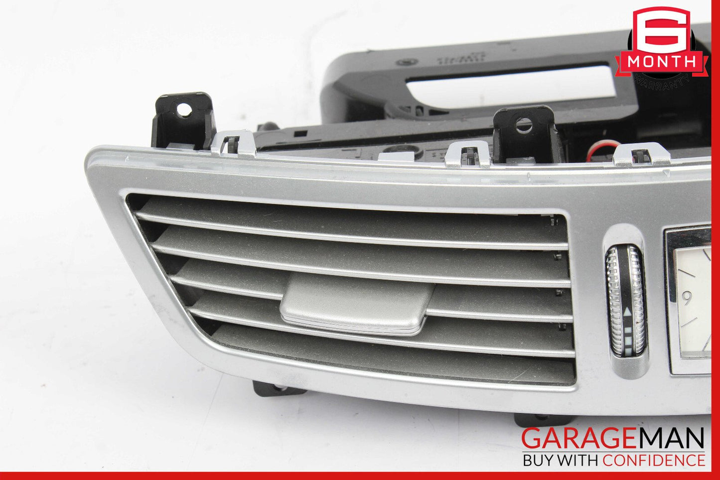 07-13 Mercedes W221 S550 Center Dash A/C Air Vent Trim Clock OEM