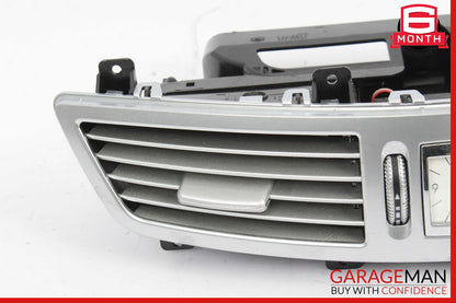 07-13 Mercedes W221 S550 Center Dash A/C Air Vent Trim Clock OEM