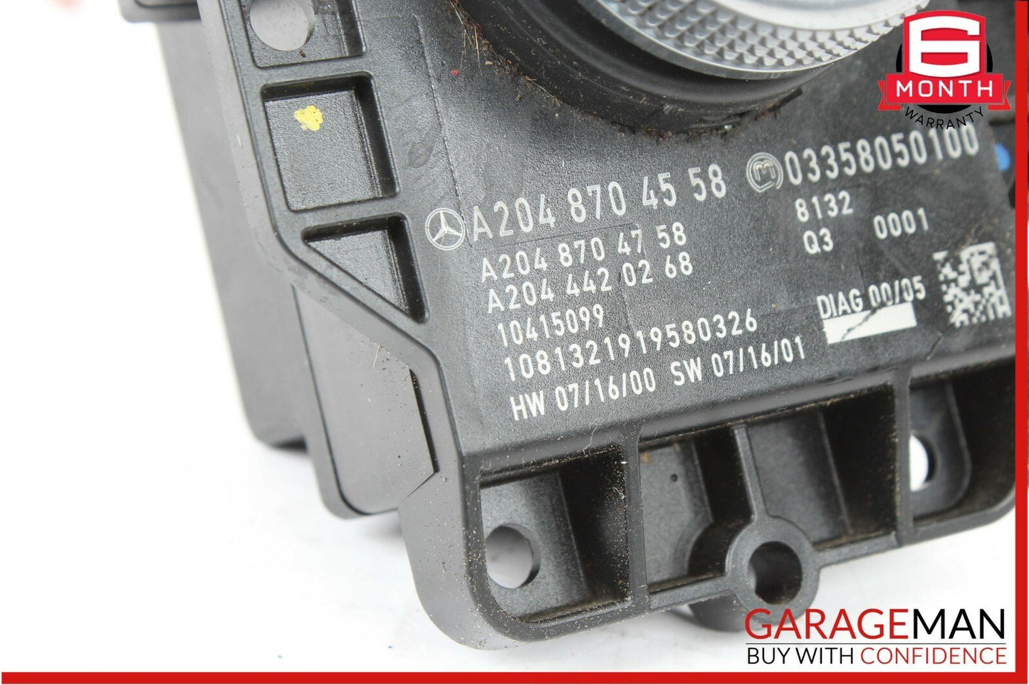 08-11 Mercedes W204 C300 Center Console Command Controller Knob Multi Switch OEM