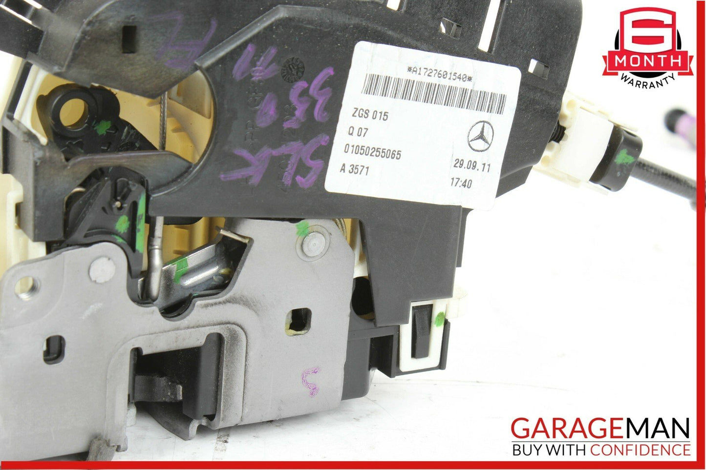 12-16 Mercedes R172 SLK350 Front Left Side Keyless Go Door Lock Latch Actuator