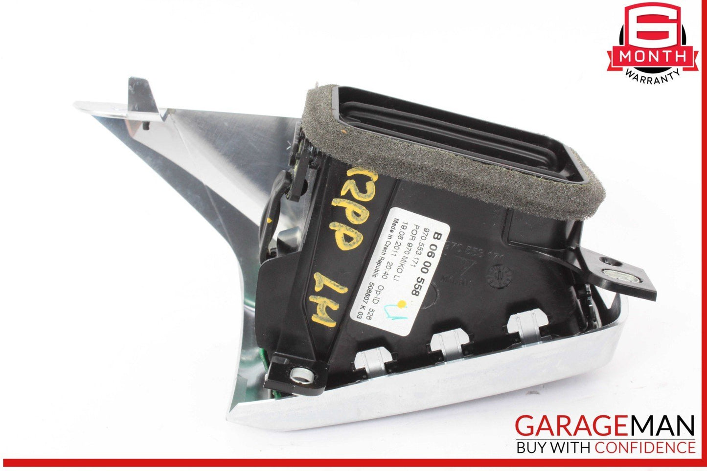 10-16 Porsche Panamera 970 Rear Left Driver Side Console A/C Air Vent Grill OEM