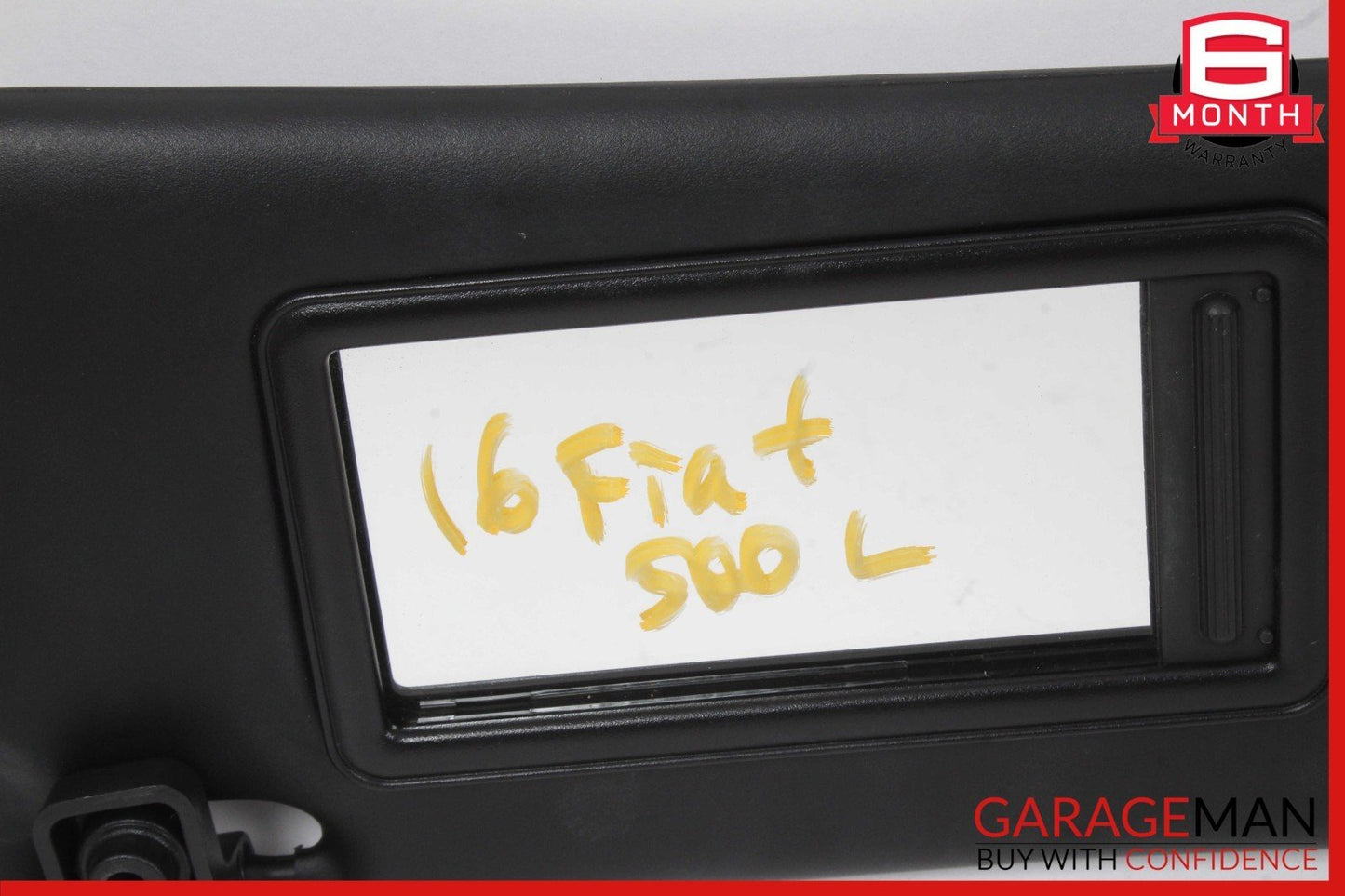 12-17 Fiat 500E Front Left Driver Side Sun Visor Sunvisor Black OEM