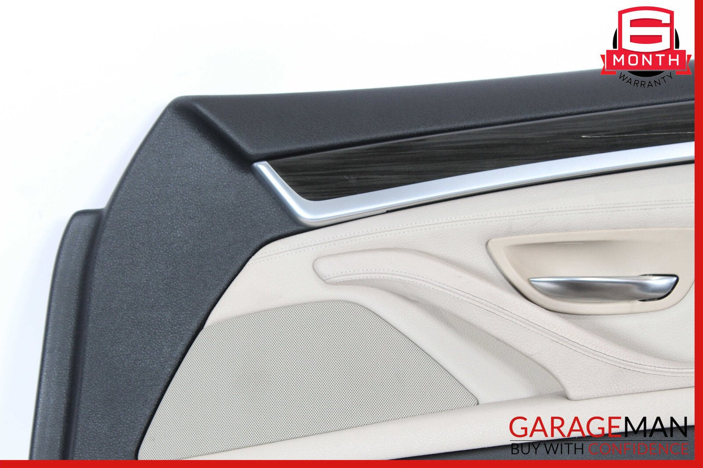 11-16 BMW F10 550i 535i 528i Front Right Side Interior Door Panel Brown OEM