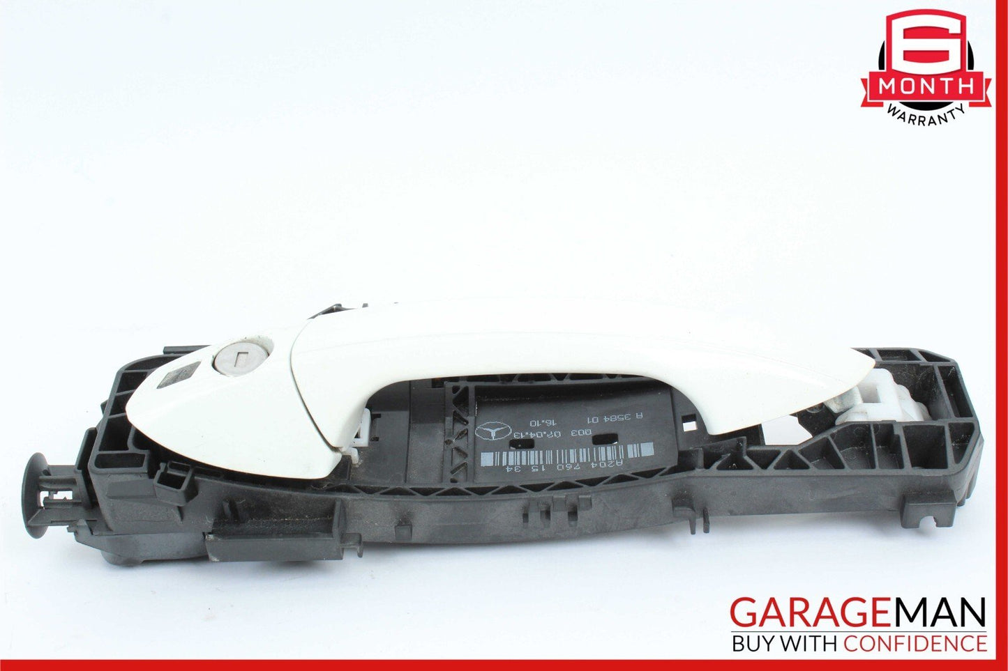 12-15 Mercedes W204 C250 Front Left Driver Side Exterior Door Handle White OEM