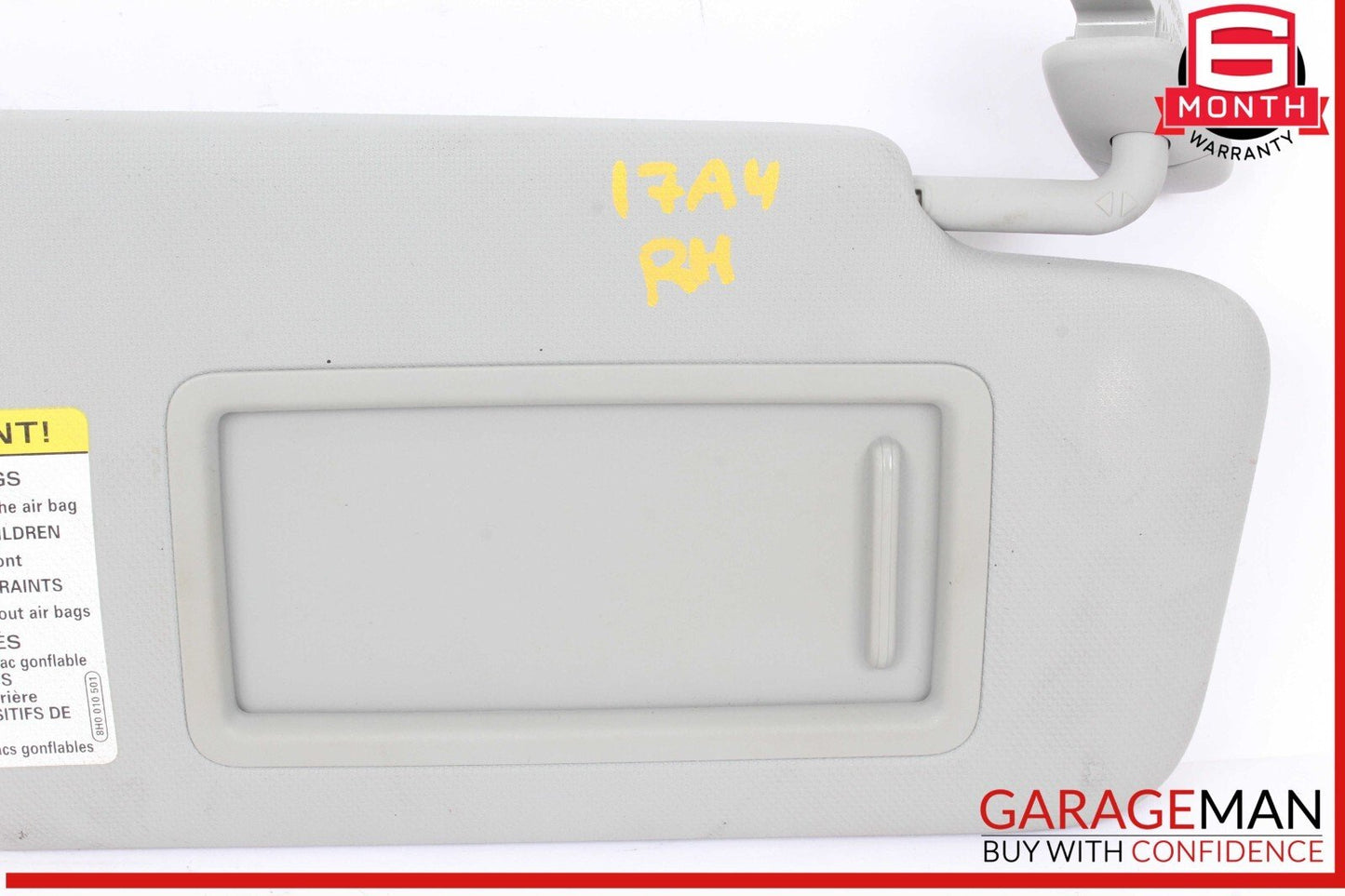 17-24 Audi A4 Front Right Passenger Side Sun Visor Sunvisor Gray 8H0010501 OEM