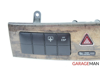 05-07 MERCEDES W203 C230 DASHBOARD DASH CONTROL SWITCH PANEL TRIM OEM