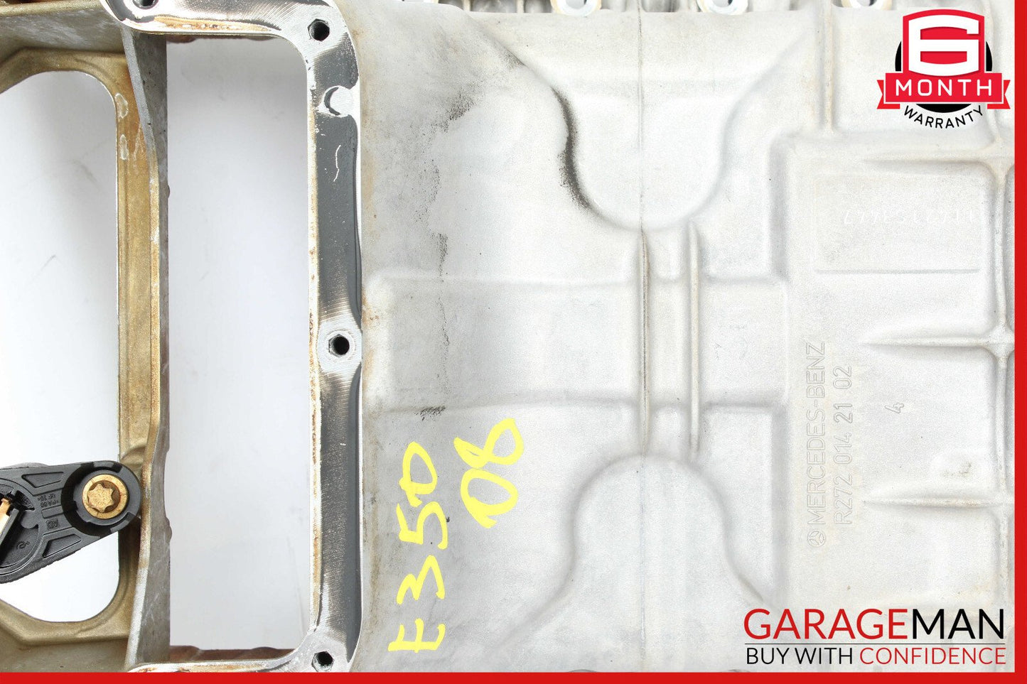 05-11 Mercedes W211 E350 C350 Engine Upper Oil Sump Baffle Pan 2720142102 OEM