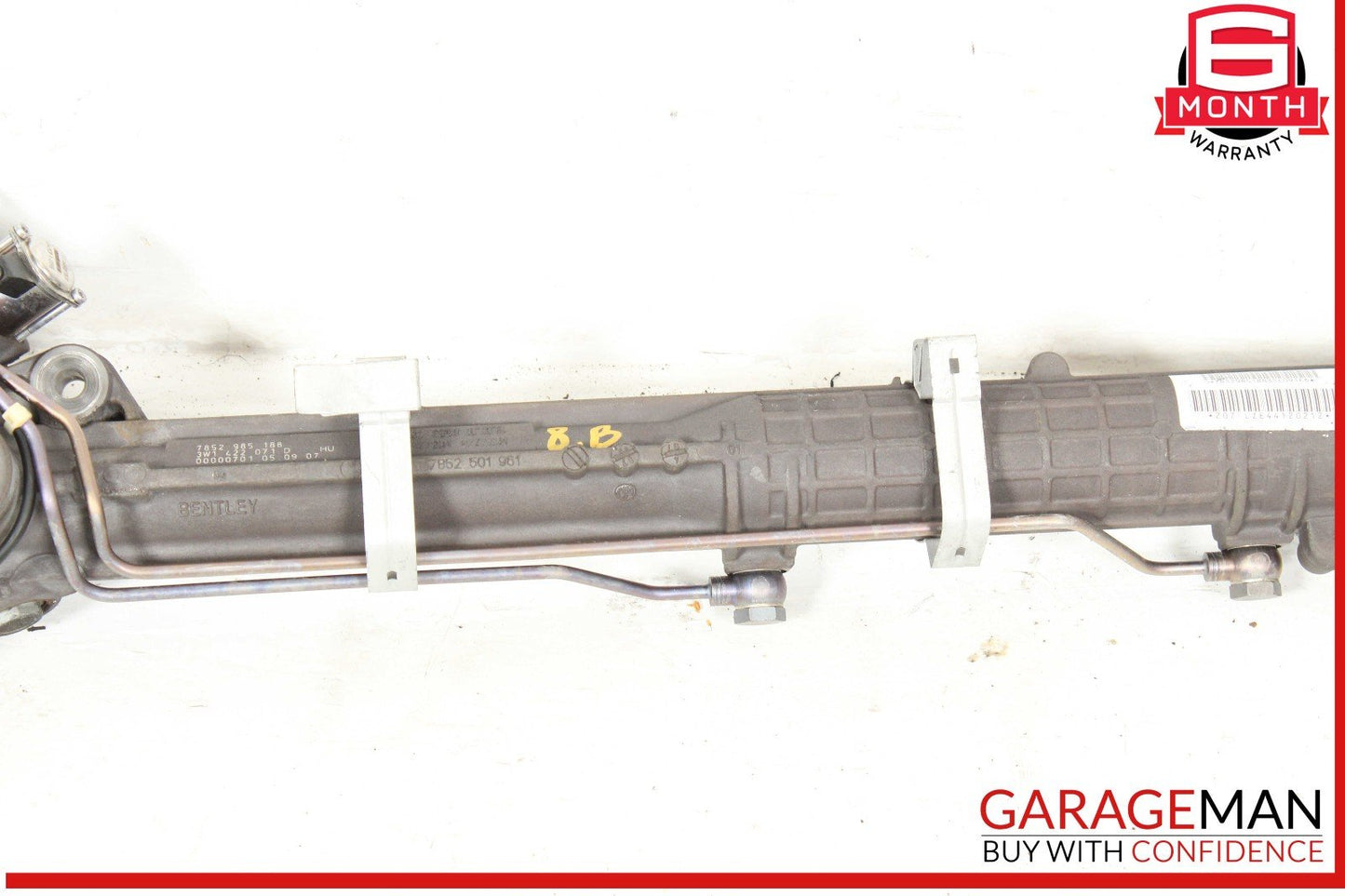 03-11 Bentley Continental GTC Power Steering Rack and Pinion 3W1422071D OEM