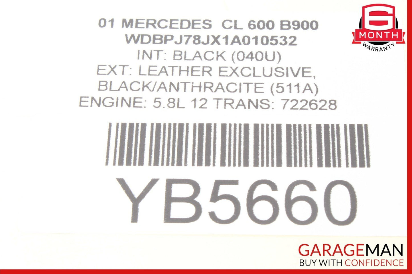 00-14 Mercedes W215 CL600 SL600 S600 Oxygen O2 Sensor Lambda Set of 4 OEM