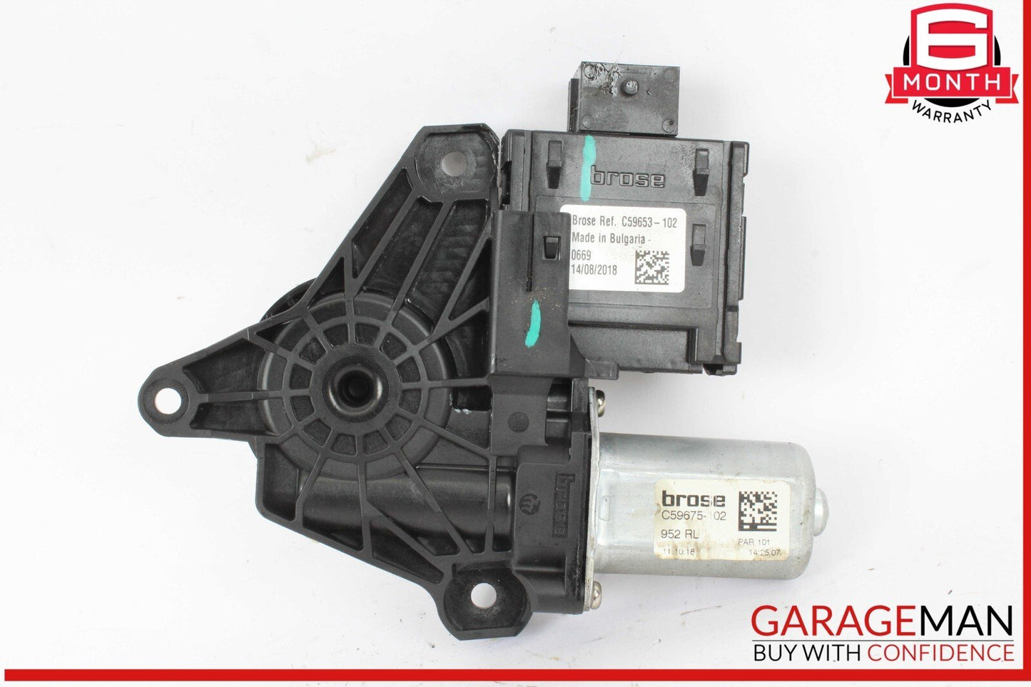 17-21 Alfa Romeo Giulia Rear Left Driver Side Door Window Regulator Motor OEM
