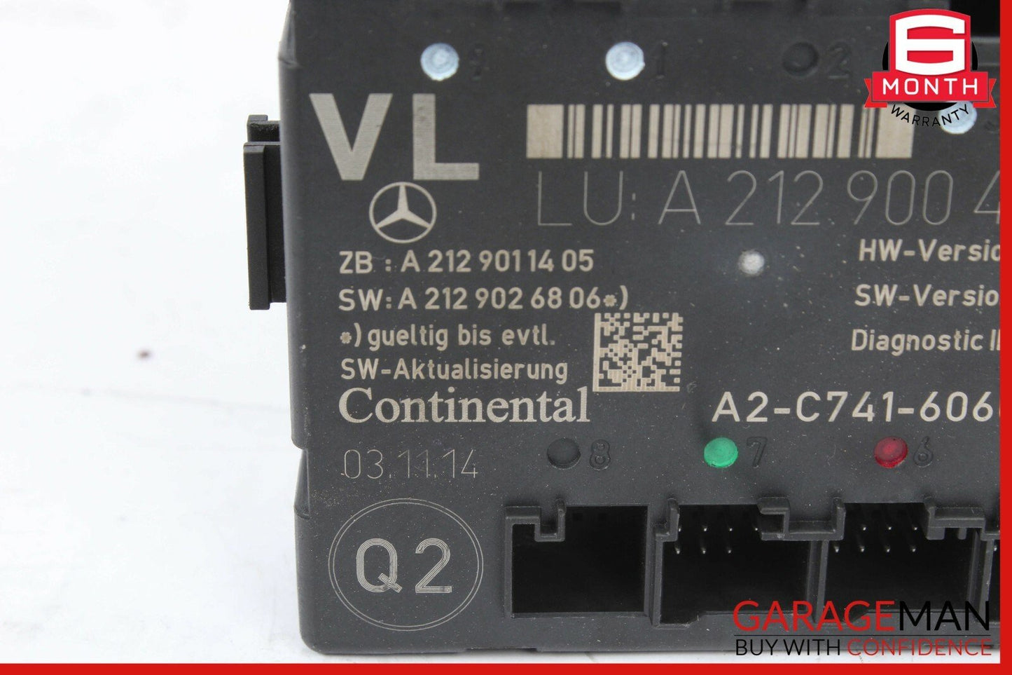 08-17 Mercedes C250 SLK250 Front Left Driver Side Door Control Module Unit