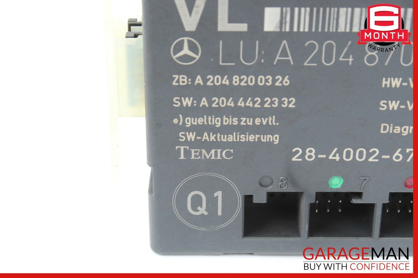 08-18 Mercedes E400 C300 C250 Front Left Side Door Control Module Unit OEM
