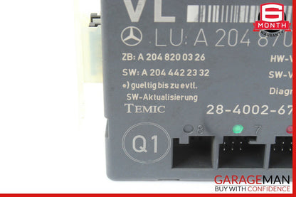 08-18 Mercedes E400 C300 C250 Front Left Side Door Control Module Unit OEM