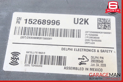 05-11 Cadillac STS Satellite Radio Control Unit Module OEM