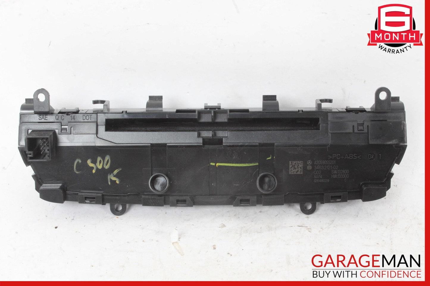 15-19 Mercedes W205 C350e C400 Media Center Dashboard Hazard Control Switch OEM