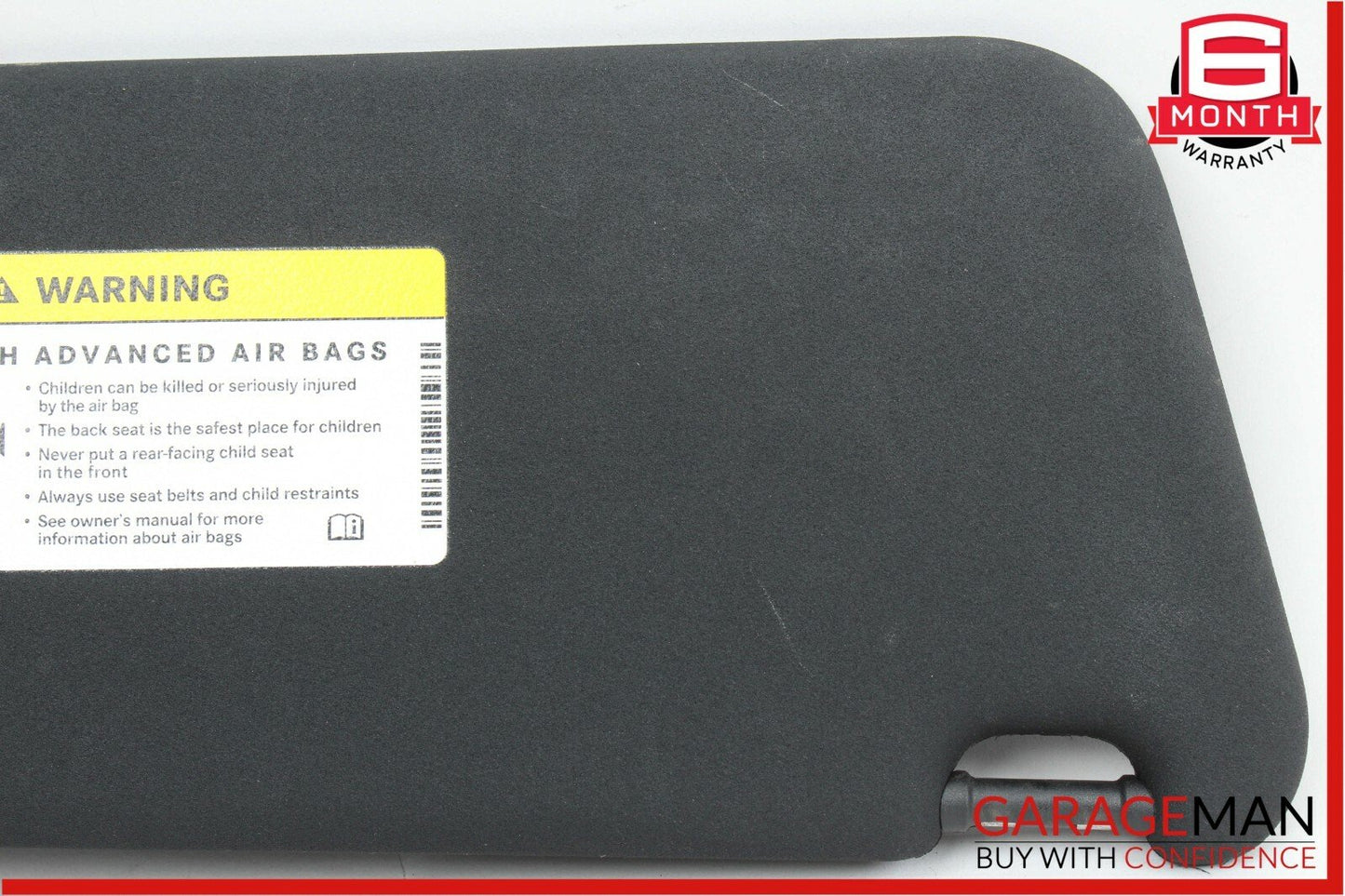 08-14 Mercedes W204 C250 Front Left Sun Visor Sunvisor Shade Cover Black