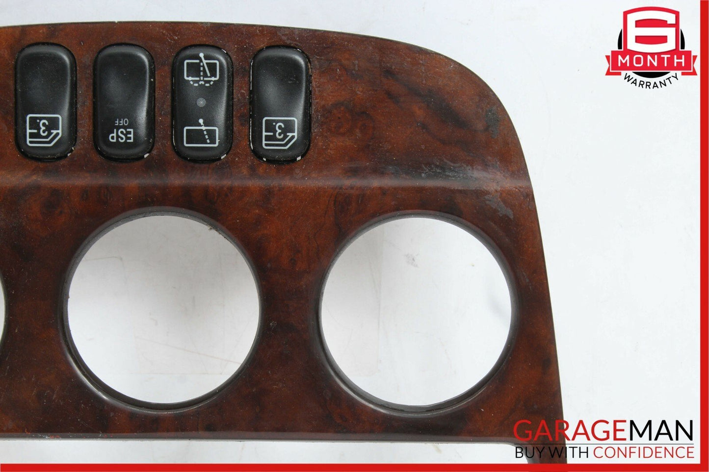 02-05 Mercedes W163 ML320 ML500 Enter Console Panel Trim Bezel Wood OEM