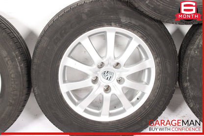 03-10 Porsche Cayenne 955 957 Complete Wheel Tire Rim Set 7.5J x 17 ET53 OEM