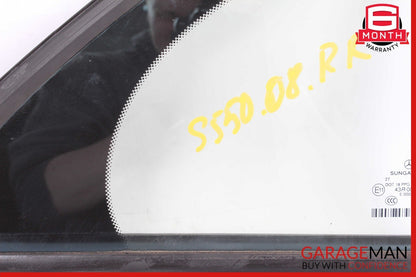 07-13 Mercedes W221 S550 S400 Rear Right Side Quarter Door Window Auto Glass OEM