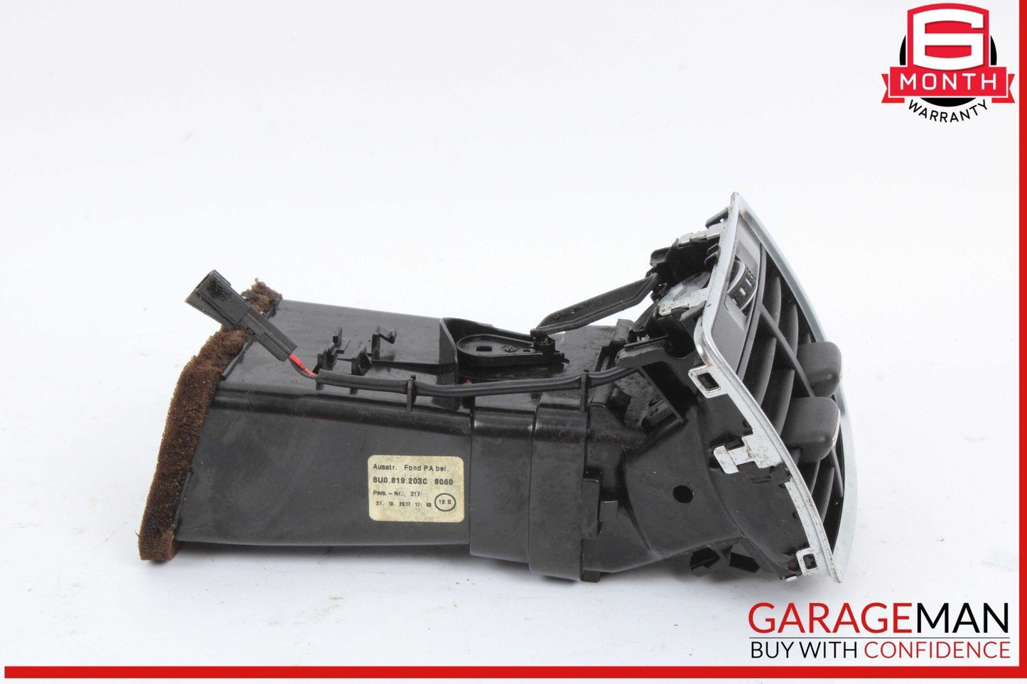 15-18 Audi Q3 Rear Center Console AC A/C Air Vent Grille Grill 8U0819203B OEM