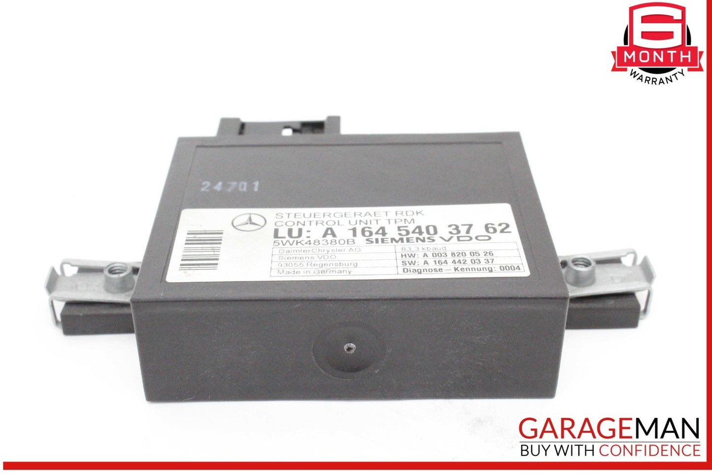 06-13 Mercedes W211 E350 ML350 R350 TPMS Tire Pressure Control 1645403762 OEM