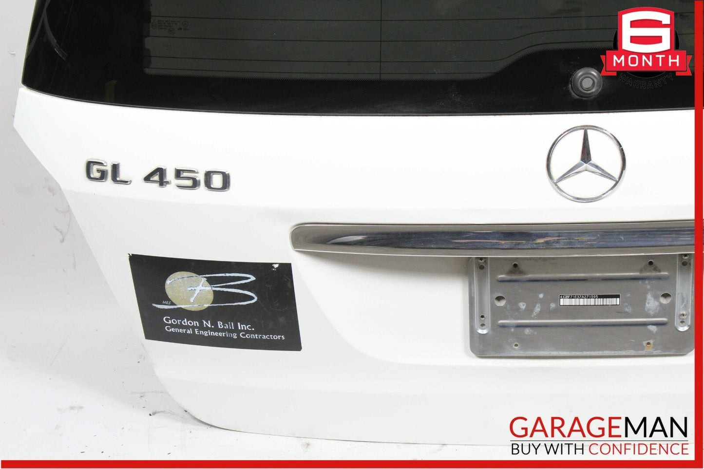 07-12 Mercedes X164 GL450 Rear Trunk Lid Tailgate Hatch Glass Shell Assembly OEM