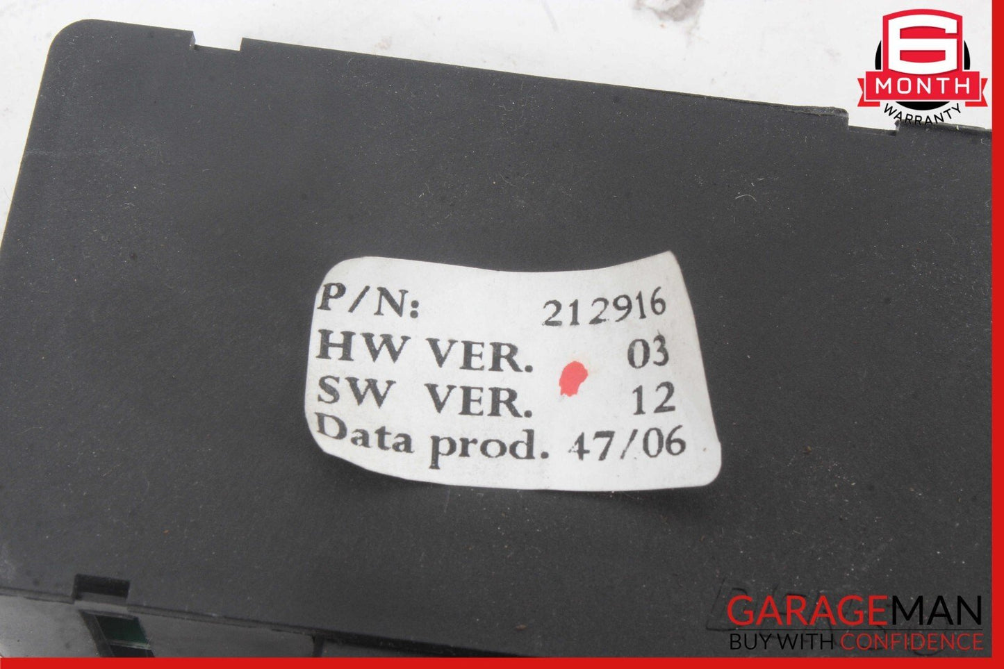 03-19 Maserati Quattroporte M139 Windshield Wiper Control Module 212916 OEM